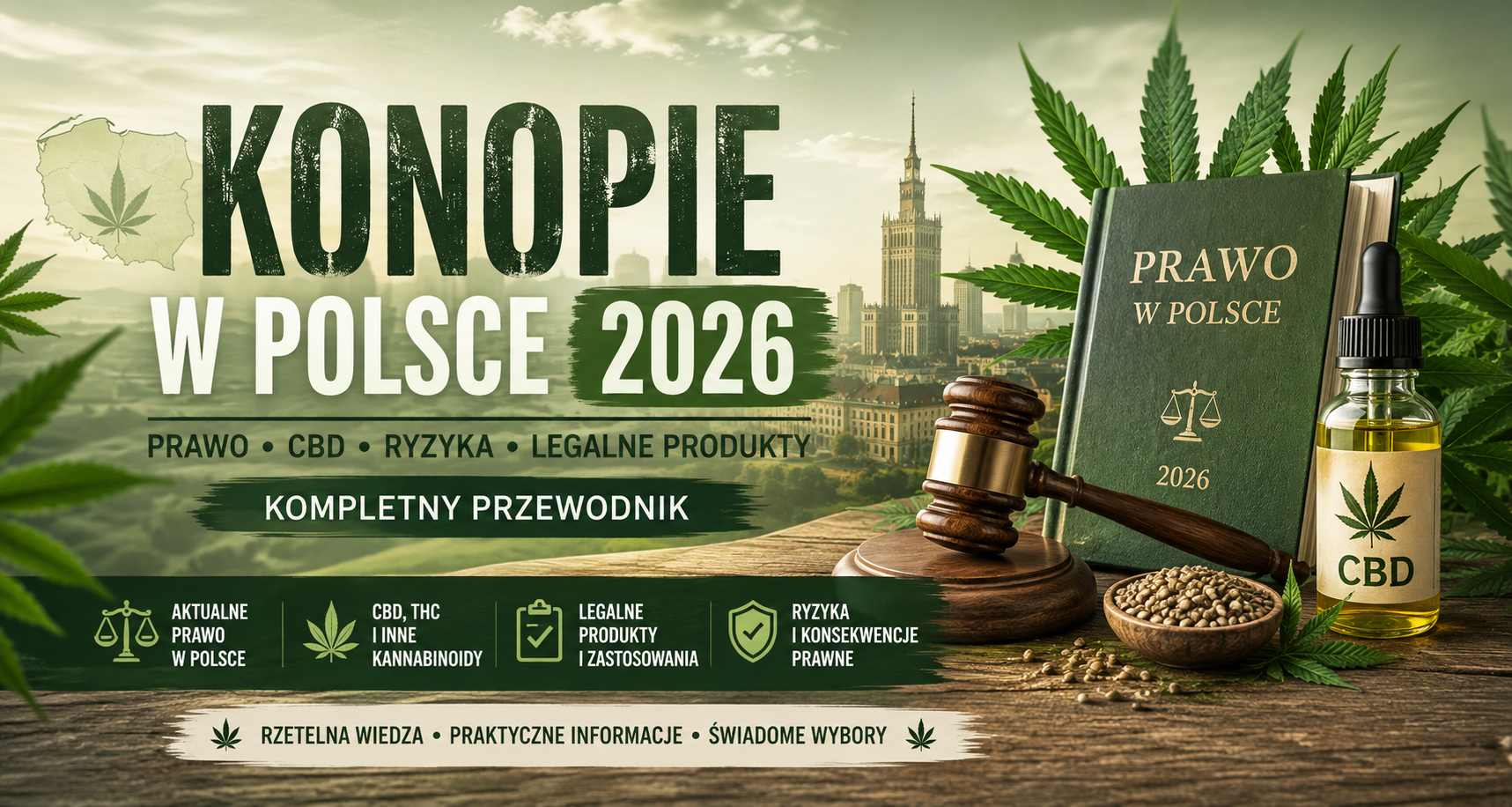 Konopie w Polsce 2026 – prawo dotyczące konopi, CBD, THC i legalnych produktów konopnych