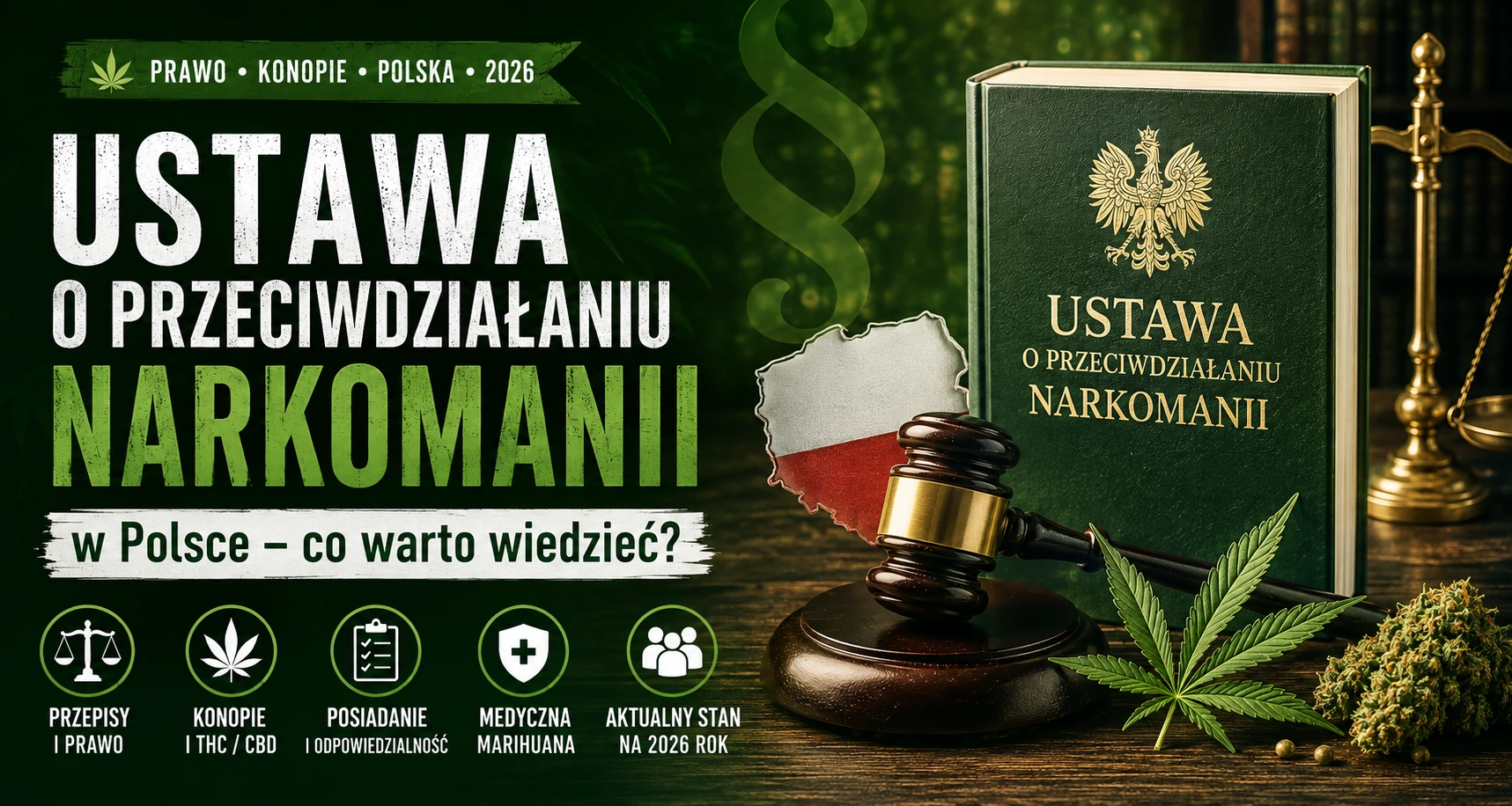 Ustawa o przeciwdziałaniu narkomanii w Polsce 2026 – prawo, konopie i THC