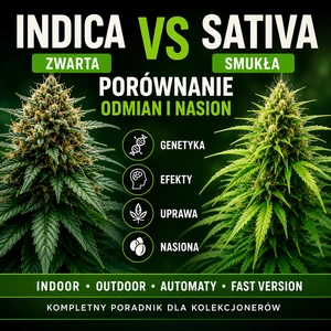 Indica czy Sativa – porównanie nasion marihuany Indica i Sativa oraz najważniejsze różnice genetyczne.
