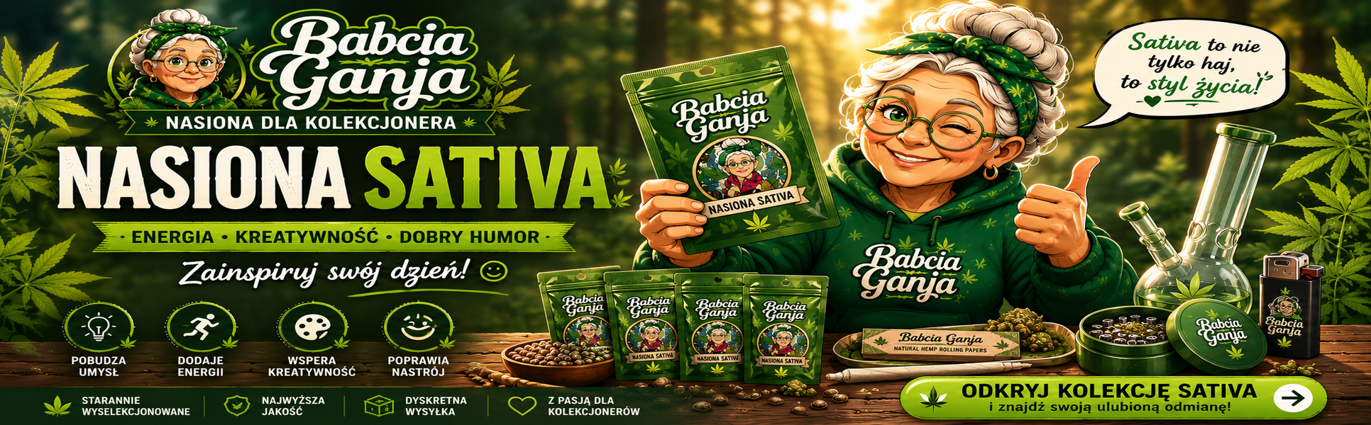 Nasiona Sativa – kolekcjonerskie odmiany z dominacją Sativa