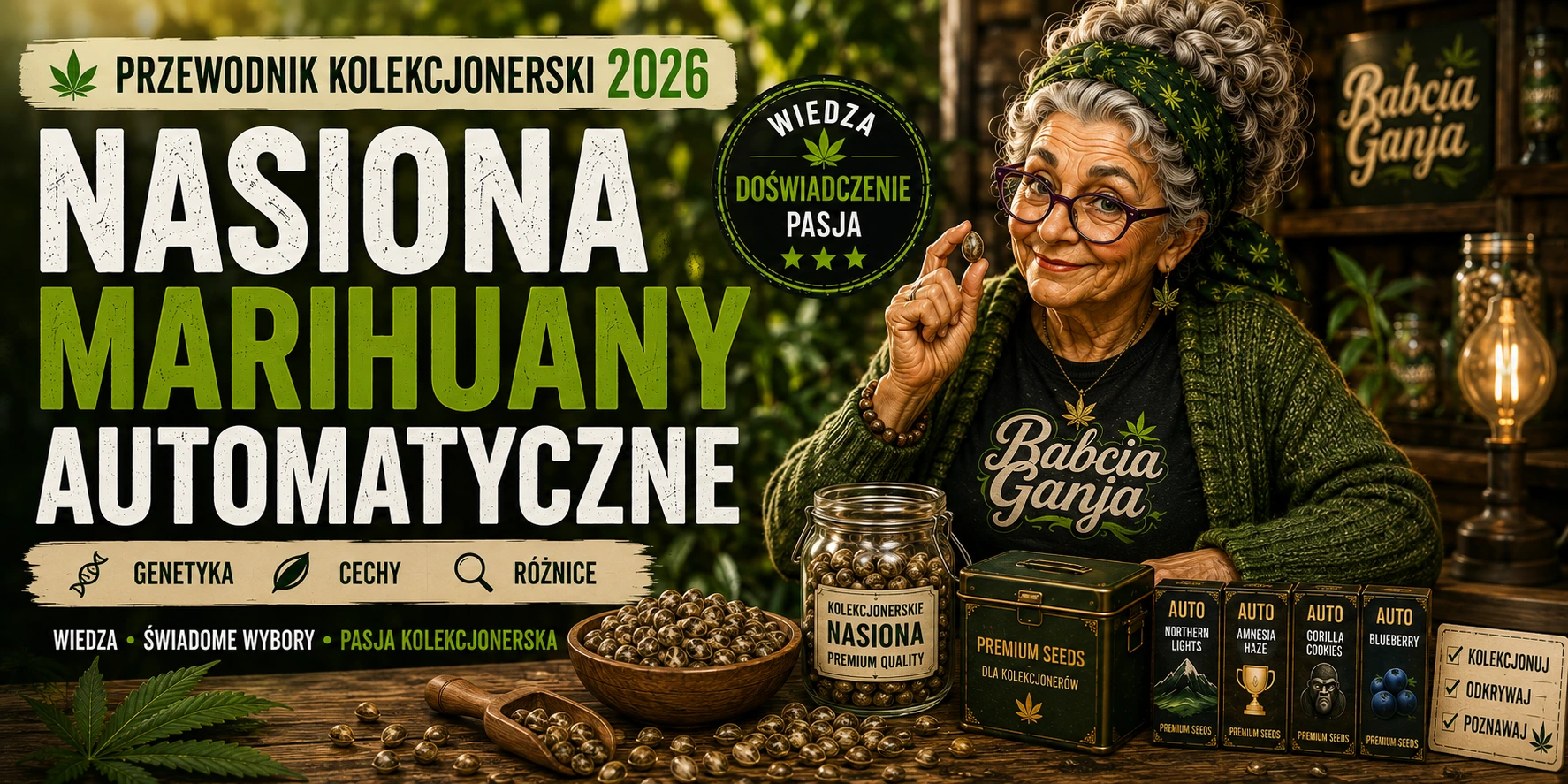 Nasiona marihuany automatyczne – poradnik kolekcjonerski 2026